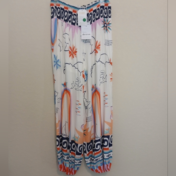 love dress Pants - Smocked Waist Harem Pants Size L NWT